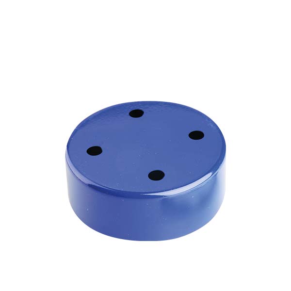 Rosone cilindrico in metallo 4 fori per pendel - immagine 8