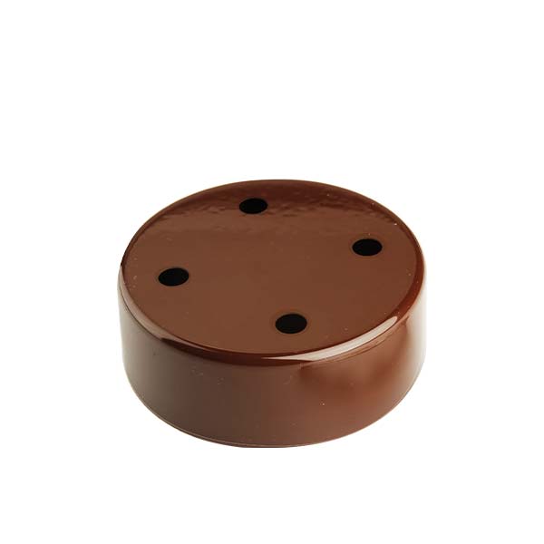 Rosone cilindrico in metallo 4 fori per pendel - immagine 5