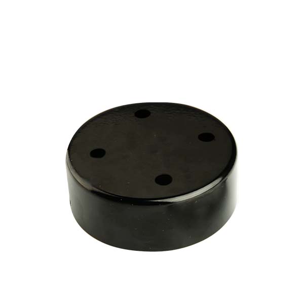 Rosone cilindrico in metallo 4 fori per pendel - immagine 3