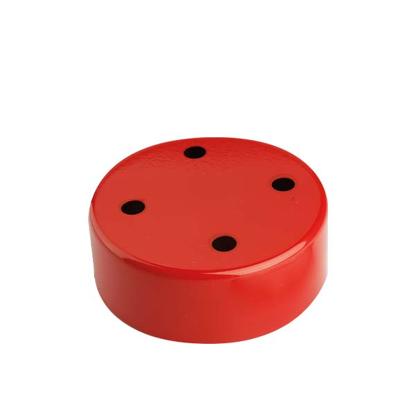 Rosone cilindrico in metallo 4 fori per pendel - immagine 6